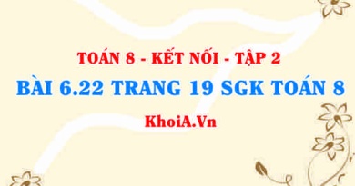 Bài 6.22 trang 19 Toán 8 Kết nối tri thức Tập 2